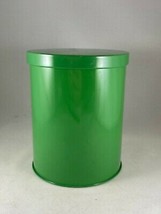 Vintage Retro Green Metal Tin Kitchen Canister Box  6&quot;H x 4.5&quot;D  W. Germany - $14.25