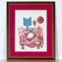 &quot; Shabbat Dîner &quot; Par Amram Ebgi Encadré en Relief Lithographie Le 169/500 - $125.93