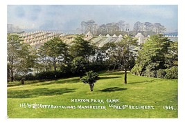 ptc7352 - Lancs -The &quot;PALS&quot; Regimental Camp at Heaton Park in 1914 - pri... - $2.80