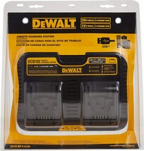 Charger/Dual Charger For Jobsite, Dewalt 12/20V Max, Black (Dcb102). - £121.88 GBP