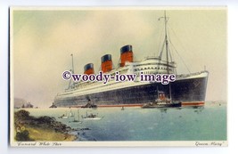LS0434 - Cunard White Star Liner - Queen Mary - art postcard - £1.99 GBP