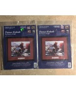 2 Candamar Thomas Kinkade Country Memories Autumn Cross Stitch Kit 50962... - £9.41 GBP