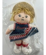 Campbells Soup Kids Doll Straw Hat Girl 7.5 in Beanbag Plush Stuffed Toy... - $16.27 CAD