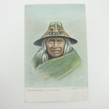 Postcard Native American Indian Squaw Cloosh Tum Tum Antique c 1910 UNPOSTED - £4.78 GBP