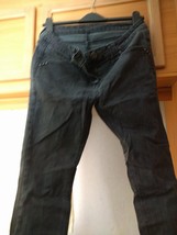 Womens Jeans Dorothy Perkins Size 12R Cotton Black Jeans - $18.00