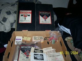 1935 PB Monopoly Game set w/ Blank Back Mortgages, Early Chance Cards - £157.32 GBP