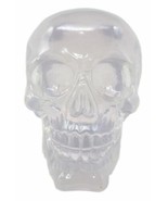 Occult Witchcraft Shrine Clear Acrylic Resin Translucent Skull Figurine 6&quot;L - $47.15 CAD