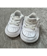 Nike Force 1 Crib Soft Bottom Shoes Baby Size 1C Triple White CK2201-100... - $24.74