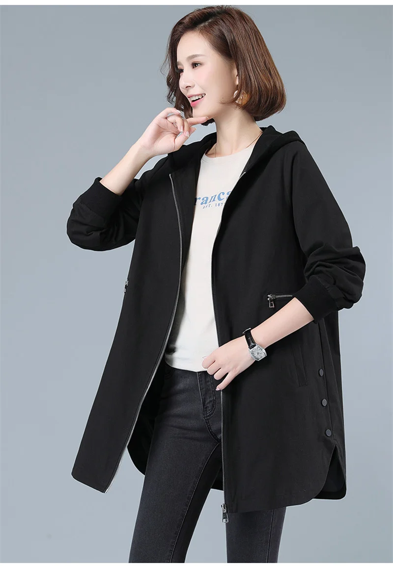 New  Women Jacket Casual Basic Coat Pocket Zipper Jackets Long Sleeve Female Wi - £163.93 GBP