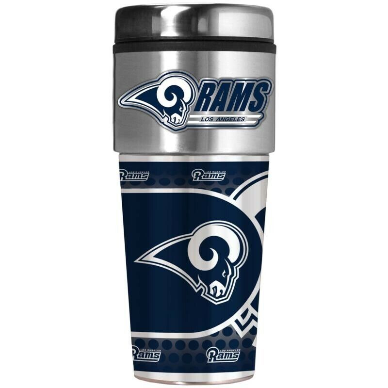 Los Angeles Rams Metallic Travel Tumbler Stainless Steel 16oz - $24.99