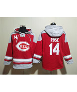 Men&#39;s Cincinnati Reds #14 Pete Rose Red Ageless Must-Have Lace-Up Pullov... - $75.99