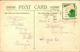 Vtg Postcard 1910 John Winsch Christmas Wishes Gilded Embossed  - £7.10 GBP