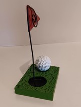 Golf Putting Green Wire Photo Business Card Holder Golfer Golfing Deskto... - $9.87