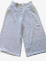 Tribal Jeans Women Size 2 Beige Viscose and Linen Button Up Pants - £10.80 GBP