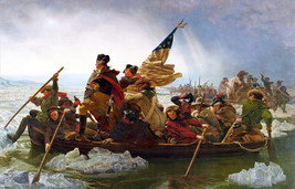 George Washington Crossing Delaware River Poster 24x36 inch rolled wall poster - £11.70 GBP