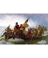 George Washington Crossing Delaware River Poster 24x36 inch rolled wall poster - £11.68 GBP