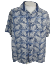 Nat Nast Men Hawaiian camp shirt pit to pit 26 aloha luau tropical silk blend XL - £27.25 GBP