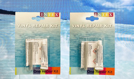 Intex Vinyl Repair Kit 2 pk Glue Cement Patch for Inflatables Pools Wet Set - £10.17 GBP