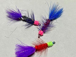 *****  Salmon/Steelhead, Egg Sucking Leeches, Sold Per 6,  Size 4,  NEW ... - £7.04 GBP