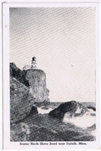 Minnesota Postcard RPPC Duluth North Shore Road Lighthouse Smaller Card - £3.87 GBP
