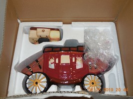 2017 WF Wells Fargo &amp; Company Stagecoach Ceramic Cookie Jar Collectible - $71.70