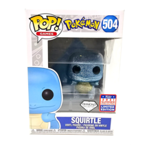 Funko Pop Games Pokemon Diamond Squirtle #504 2021 Funkon Summer With Protector - £23.07 GBP