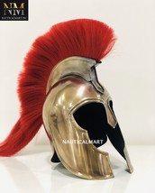 NauticalMart Medieval Armor Roman Troy Trojan Helmet With RED Plume - $189.00
