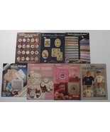 Cross Stitch Pattern books / booklets Lot of 7 Country Collectibles and ... - $13.98