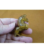 Y-UNI-580 brown tigereye UNICORN horse Figurine carving gemstone unicorn... - $262.05 MXN