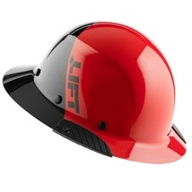 Lift Safety HDF50-20RD Dax 50/50 Fiber Full Brim Hard Hat Red-Black - £84.57 GBP