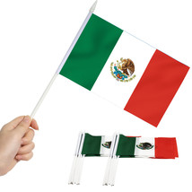Anley Mexico Mini Flag 12 Pack - Hand Held Small Miniature Mexican Flags... - $7.35