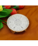 925sterling silver oval shape table/bazot/chouki puja utensils temple ar... - €208,27 EUR