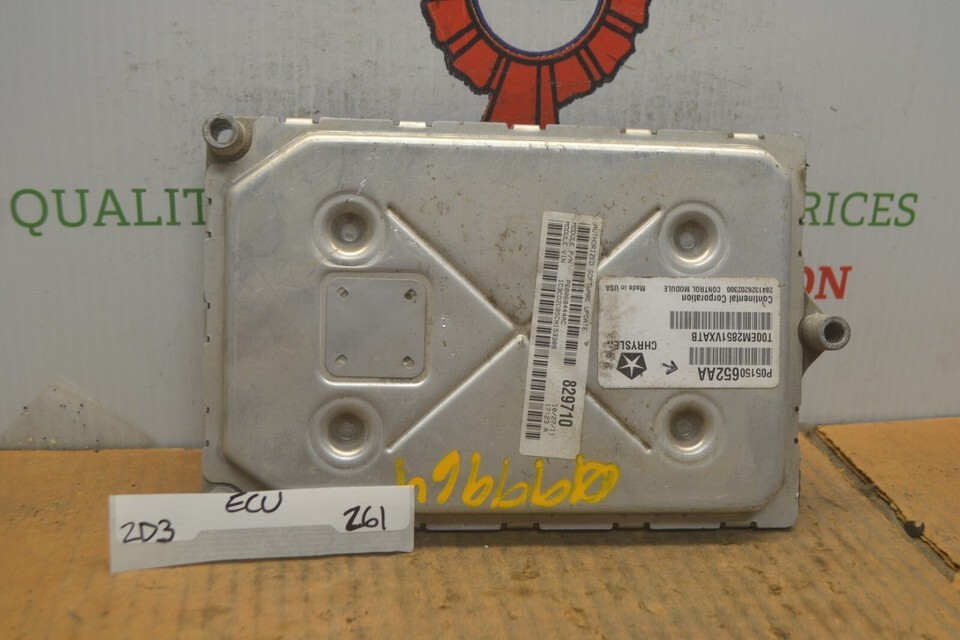 2011-12 Dodge Avenger 2.4L AT Engine Cont Unit ECU 05150652AA Module 261... - $33.31