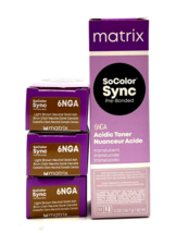 Matrix SoColor Sync Pre-Bonded 6NGA Toner 2 oz-3 Pack - £23.70 GBP