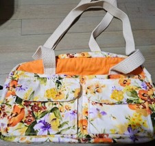 Shirley Shephard Floral Cloth Purse Small Utility Baby Travel Bag 11&quot;x7&quot;... - $32.92 CAD