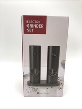 Electric Salt and Pepper Grinder Set, One Hand Adjustable Coarseness Kit, USA - $18.95