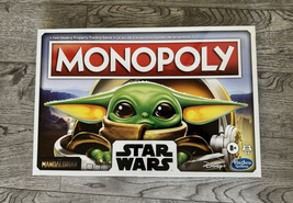 New Nip Official Monopoly Star Wars Mandalorian Baby Yoda Hasbro Board Game - $19.79