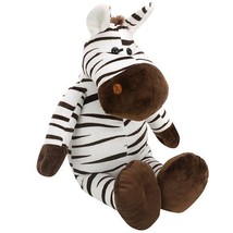 Babies R Us Wild Zebra Rare &amp; Discontinued Black White 24&quot; Plush Stuffed Animal - £117.05 GBP