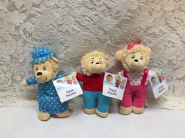 3 PBS The Berenstain Bears Plush Stuffed Dolls Toys Momma, Sister &amp; Brother Bear - £6.10 GBP