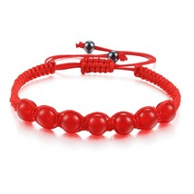Tibetan Buddhist Handmade Men Women Lucky Bracelets Bead Red String Braid Bracel - £8.87 GBP