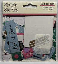 Simple Stories Feelin Frosty Collection Journal Bits and Pieces 35 PC New - $5.50