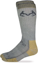 Realtree Mens Boys 80% Merino Wool Uplander Outdoor Boot Crew Socks 1 Pair Pack - £12.77 GBP