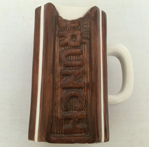 nestle crunch tall candy bar shape mug  coffee cup promotional collectib... - £15.57 GBP