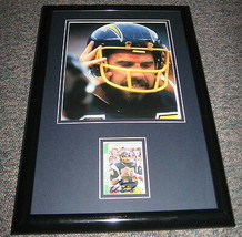 Dan Fouts BLOODY Signed Framed 11x17 Photo Display Chargers - £51.36 GBP