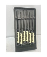 Set of 6 Solingen Stainless Steel Crown Awards Micro Serrated Steak Kniv... - £27.66 GBP