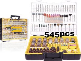Rotary Tool Accessories Kit, Craftforce 545pcs Rotary Bit Compatible with, Metal - £25.13 GBP