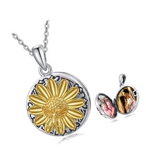 Photo Locket Necklace Sterling Silver Locket That - £109.44 GBP