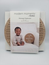 Modern Moments Wooden Message Pegboard By Gerber 10&quot;x 10&quot; Baby Newborn Gift! - £16.36 GBP