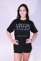 New With Tags Vans Cotton Black White Stickys Off The Wall Graphic T-SHIRTS - $24.85