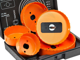 2.5-5inch Hole Saw Set Boring Drill Circle Cutter Set for Wood Plastic - £14.09 GBP